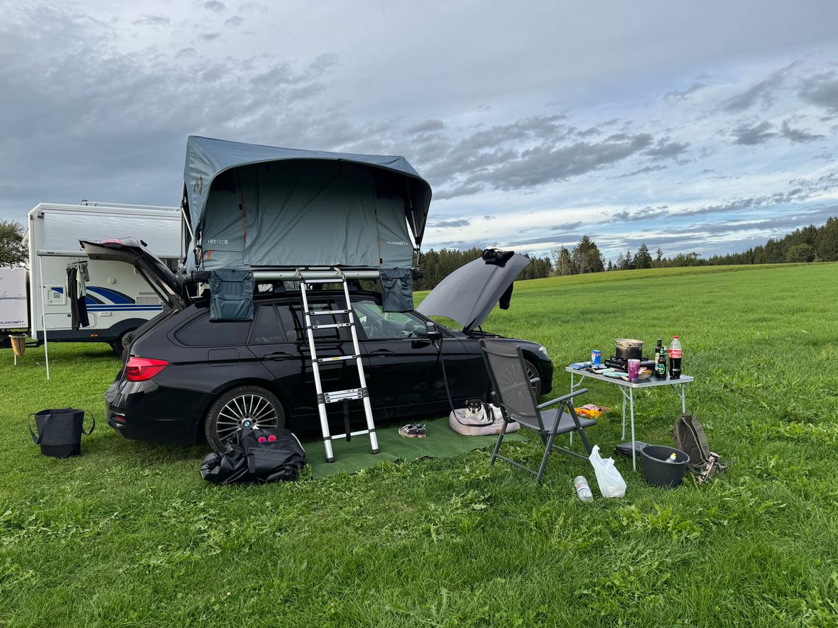 330xd + Softshell Dachzelt