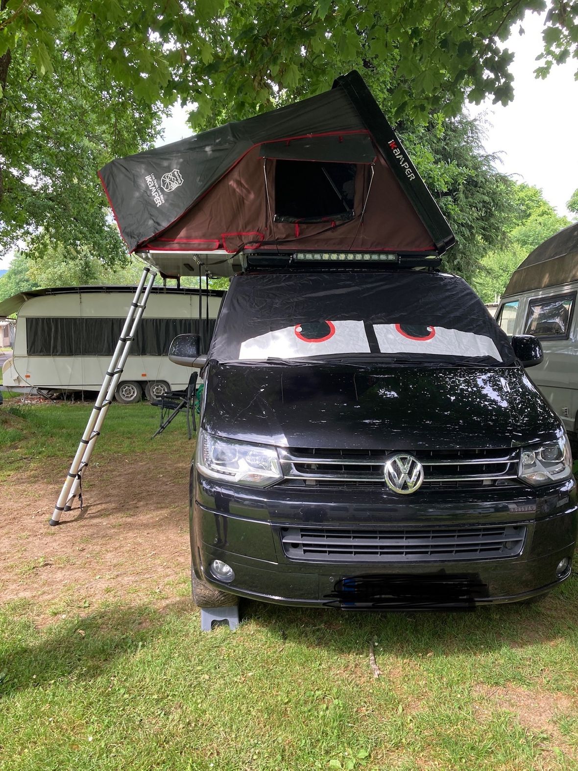 Unser T5 (Omirós) im „Schlafmood“