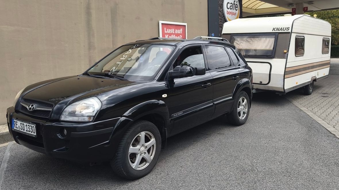 Hyundai Tucson + Knaus Wohnwagen