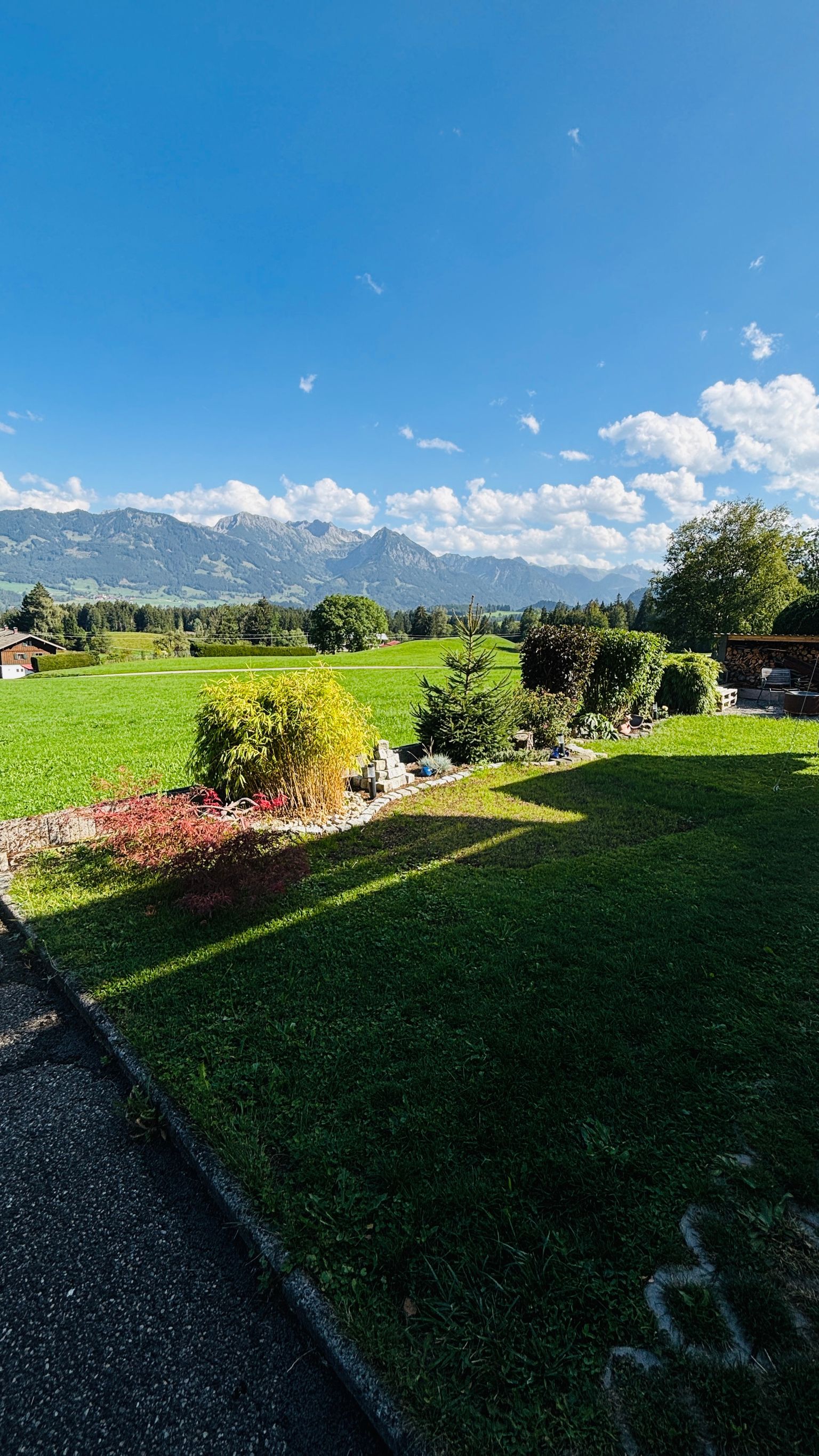 Ausblick auf die Allgäuer Alpen