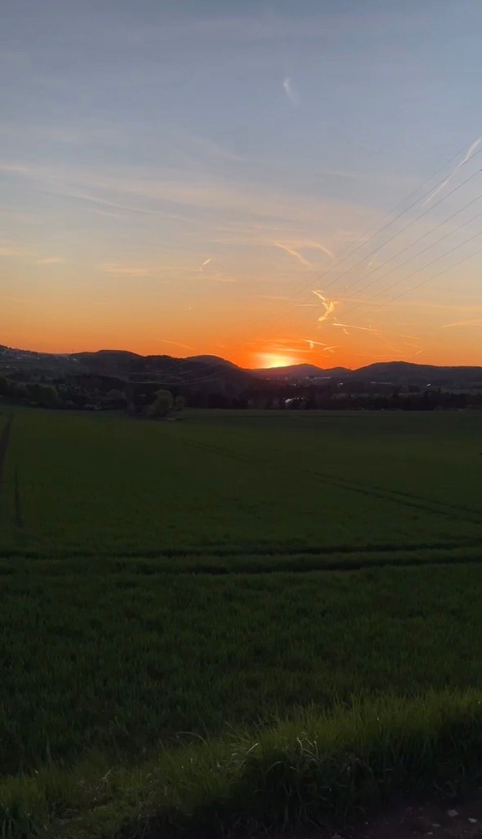 Abendrot am Stellplatz
