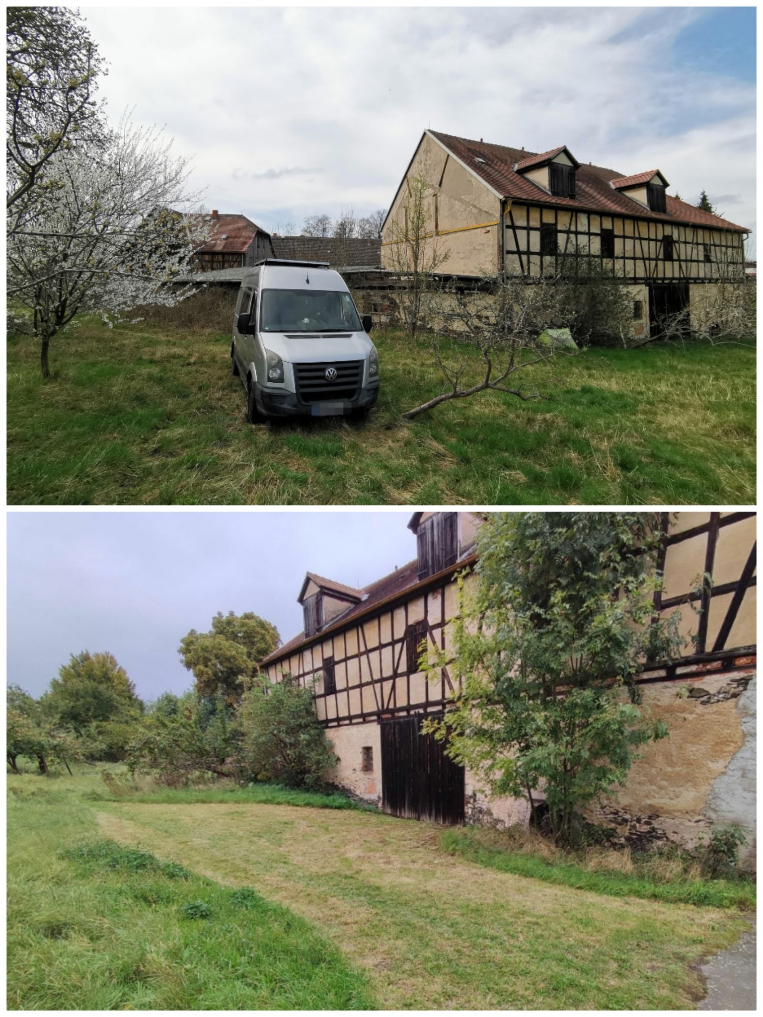 ...right next to the beautiful half-timbered barn