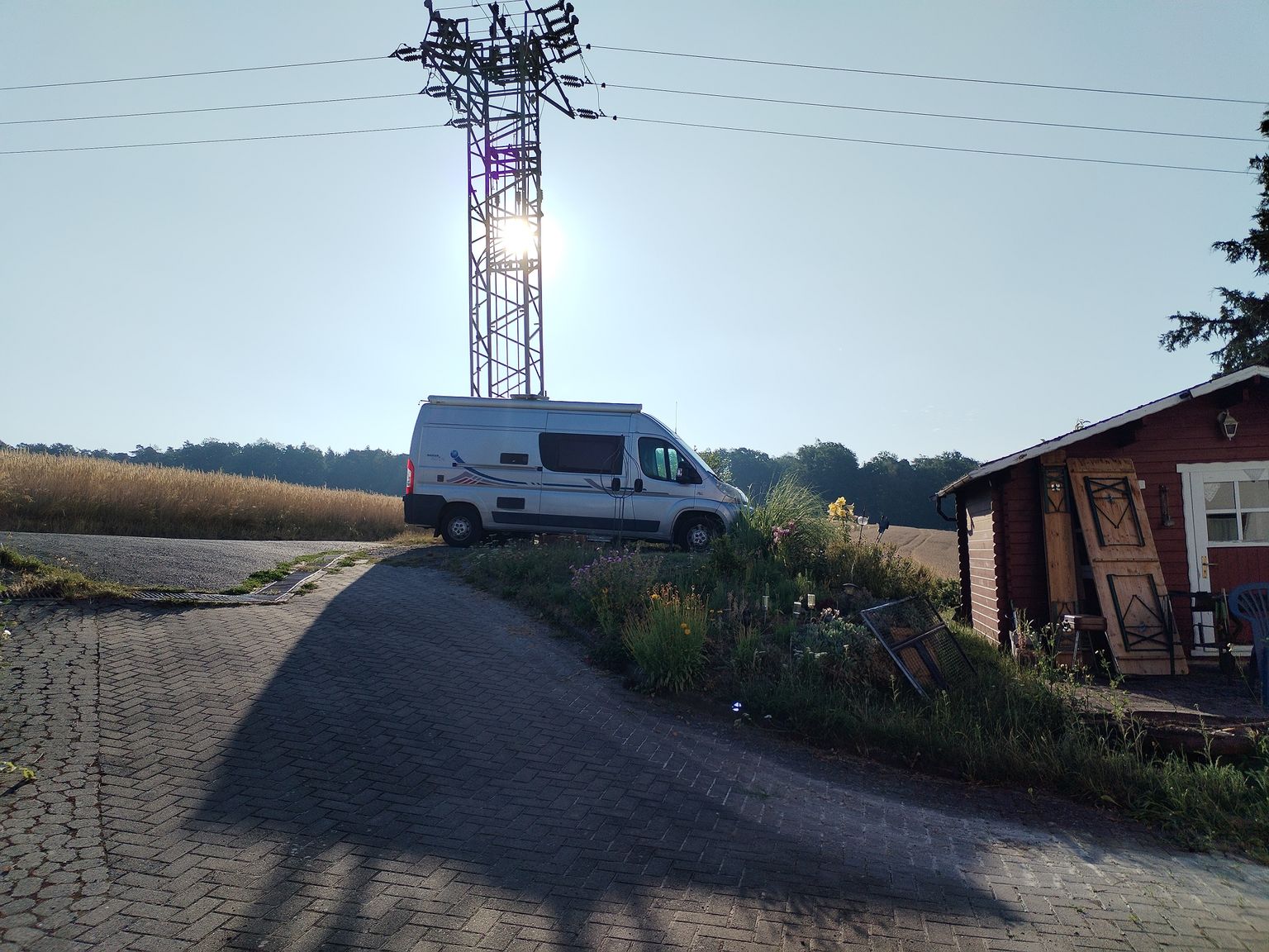 Aire de stationnement pour camping-cars