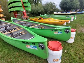 Excursiones en piragua por el Unstrut