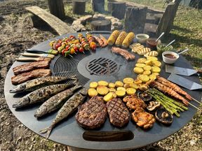 Placa de parrilla Pancha para varias personas 