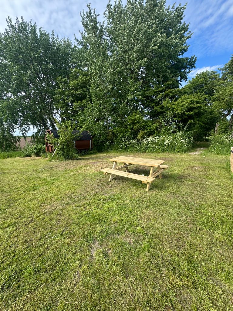 Der Stellplatz mit Fernblick
