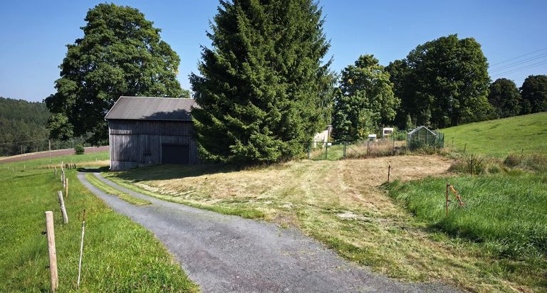 Am Ende eines ehemaligen Feldweges