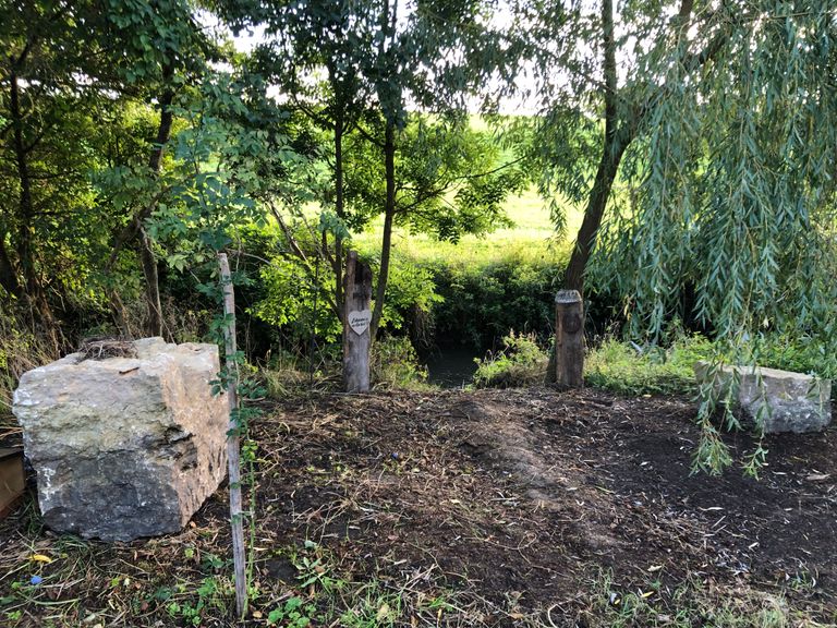 Hundebadeplatz im Wohnbach