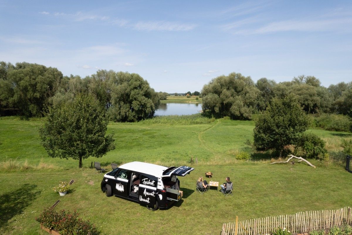 Camping an der Elbe mit Zugang zum Elbstrand